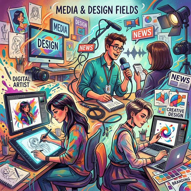 career options after arts stream media design civil services