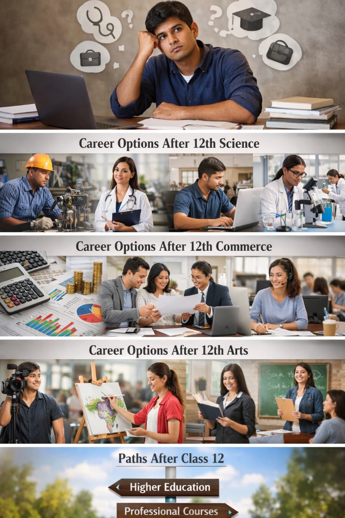 career options after 12th science including engineering medical and computer science